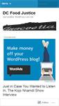 Mobile Screenshot of dcfoodjustice.wordpress.com