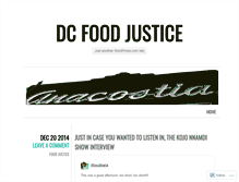 Tablet Screenshot of dcfoodjustice.wordpress.com