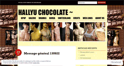 Desktop Screenshot of hallyuchocolate.wordpress.com