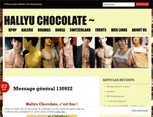 Tablet Screenshot of hallyuchocolate.wordpress.com