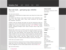 Tablet Screenshot of noisepost.wordpress.com