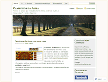 Tablet Screenshot of caminhosdaalma.wordpress.com