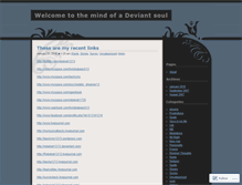 Tablet Screenshot of deviantsoul.wordpress.com