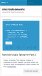 Mobile Screenshot of alexlouisemusic.wordpress.com
