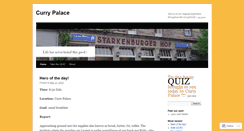 Desktop Screenshot of currypalace.wordpress.com