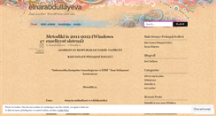 Desktop Screenshot of elnarabdullayeva.wordpress.com