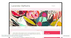 Desktop Screenshot of lavenderdaffodils.wordpress.com