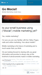 Mobile Screenshot of gomocial.wordpress.com