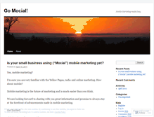 Tablet Screenshot of gomocial.wordpress.com