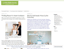 Tablet Screenshot of lavitabellaeventsandweddings.wordpress.com