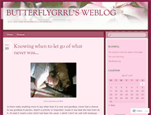 Tablet Screenshot of butterflygrrl.wordpress.com