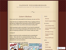 Tablet Screenshot of dawsonaustin.wordpress.com