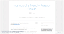 Desktop Screenshot of musingsofafriend.wordpress.com