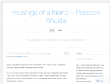 Tablet Screenshot of musingsofafriend.wordpress.com