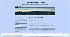 Desktop Screenshot of extrovertedquaker.wordpress.com