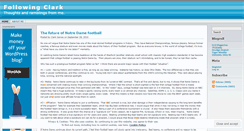 Desktop Screenshot of followingclark.wordpress.com