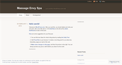 Desktop Screenshot of massageenvygc.wordpress.com