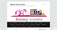 Desktop Screenshot of borongcosmetic.wordpress.com