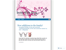 Tablet Screenshot of butterfly12.wordpress.com