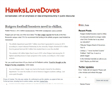 Tablet Screenshot of hawkslovedoves.wordpress.com