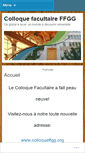 Mobile Screenshot of colloqueffgg.wordpress.com