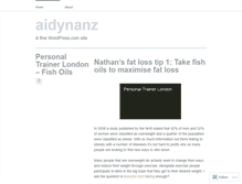 Tablet Screenshot of aidynanz.wordpress.com