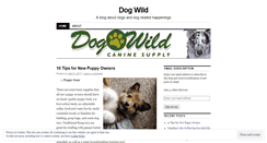 Desktop Screenshot of dogwild.wordpress.com