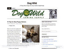 Tablet Screenshot of dogwild.wordpress.com