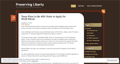 Desktop Screenshot of preservingliberty.wordpress.com