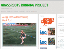 Tablet Screenshot of grassrootsrunningproject.wordpress.com