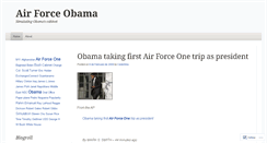 Desktop Screenshot of airforceobama.wordpress.com