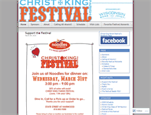 Tablet Screenshot of christkingfestival.wordpress.com