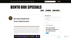 Desktop Screenshot of bentoboxspecials.wordpress.com