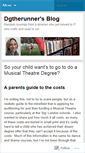 Mobile Screenshot of dgtherunner.wordpress.com