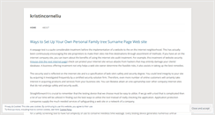 Desktop Screenshot of kristincorneliu.wordpress.com