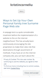 Mobile Screenshot of kristincorneliu.wordpress.com