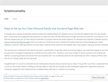 Tablet Screenshot of kristincorneliu.wordpress.com