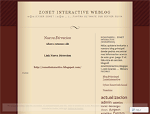 Tablet Screenshot of interactivezonet.wordpress.com