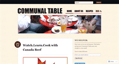 Desktop Screenshot of communaltable.wordpress.com