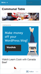 Mobile Screenshot of communaltable.wordpress.com