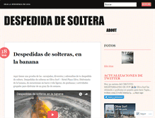 Tablet Screenshot of despedidadesolteras.wordpress.com