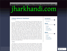 Tablet Screenshot of kharia.wordpress.com