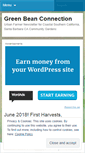 Mobile Screenshot of greenbeanconnection.wordpress.com