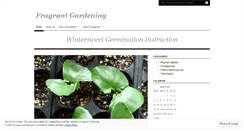 Desktop Screenshot of fragrantgardening.wordpress.com