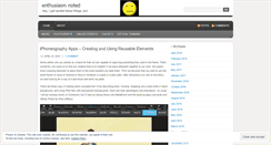 Desktop Screenshot of enthusiasmnoted.wordpress.com