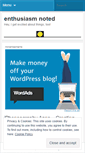 Mobile Screenshot of enthusiasmnoted.wordpress.com