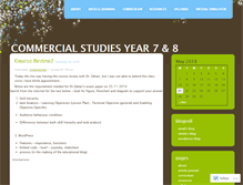 Tablet Screenshot of commstudybiz.wordpress.com