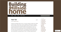 Desktop Screenshot of buildingahillsidehome.wordpress.com