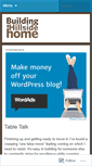 Mobile Screenshot of buildingahillsidehome.wordpress.com