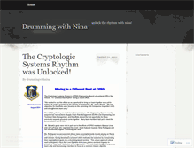 Tablet Screenshot of drummingwithnina.wordpress.com